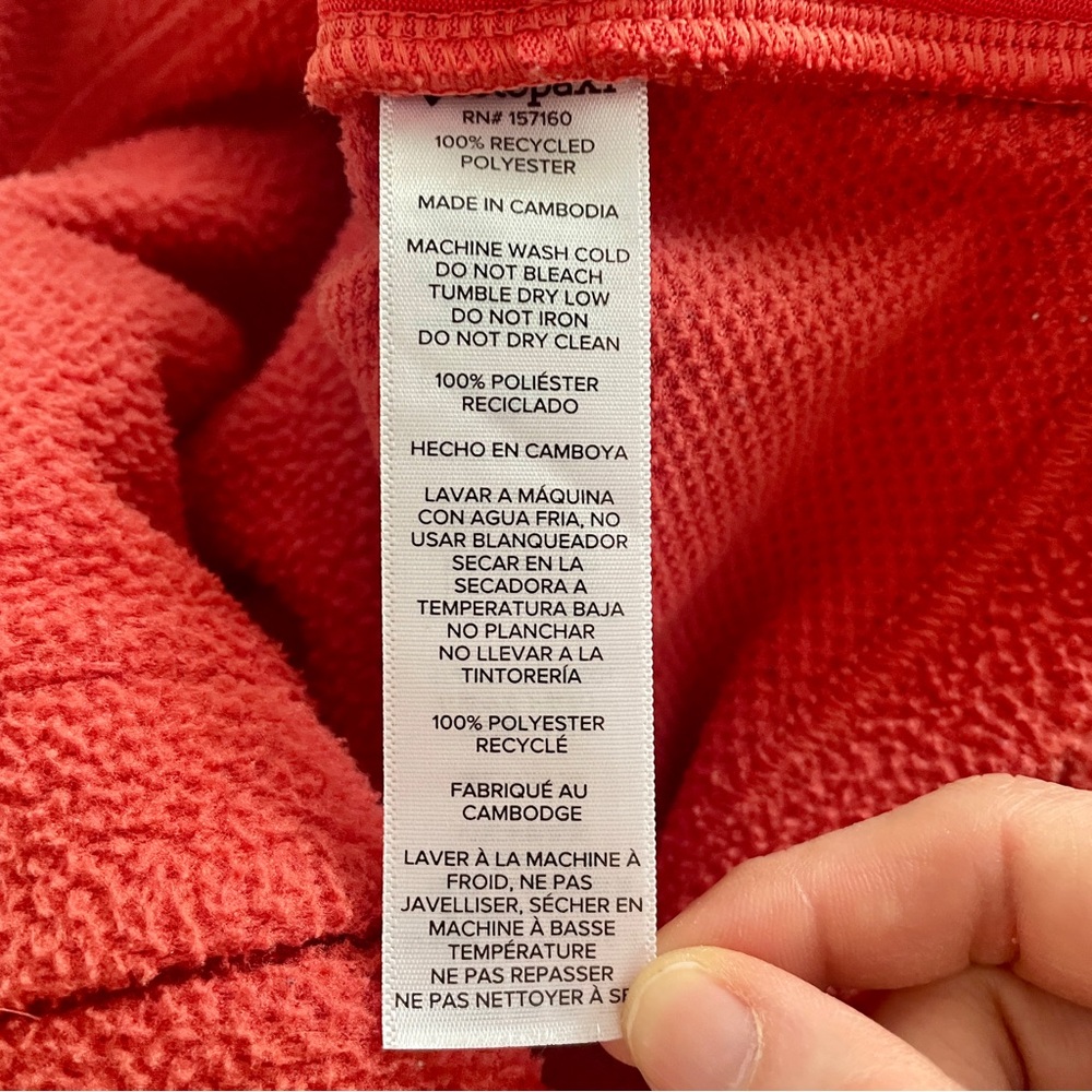 Cotopaxi Women’s Coral, Navy Blue and Tan Fleece XL - Picture 4 of 8